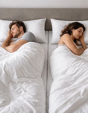 Image for Why Couples Are Rethinking Sharing A Duvet